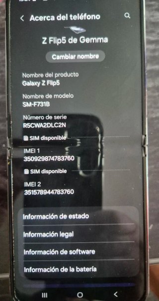 Samsung Galaxy Z Flip 6 tiene la pantalla rota.
