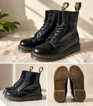 Stivali Dr. Martens Neri in Pelle