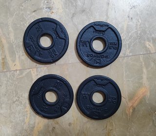 Discos de pesas de  0.5 kg para barra de 28 mm