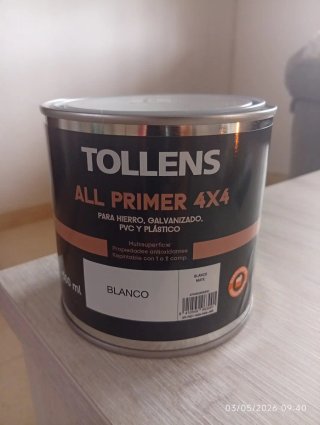 Imprimación Tollens All Primer 4x4 Blanco Mate