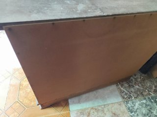 Mueble antiguo madera entrada para restaurar