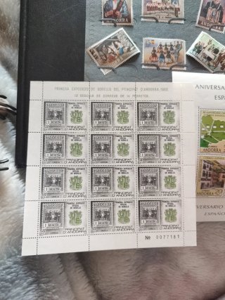 Sellos Andorra Colección 1978