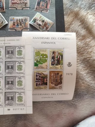 Sellos Andorra Colección 1978