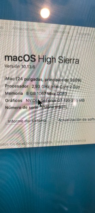 Imac Apple Plata y Negro