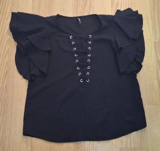 Camisa Stradivarius Negra Talla M