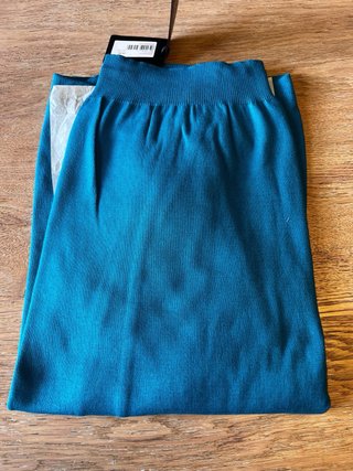 Maglia cotone blu/petrolio