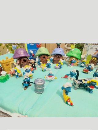 Lotto Puffi e Case Pitufi smurf - Divisibile