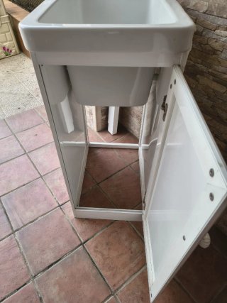 Pila de lavadero Roca blanca