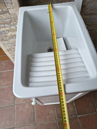 Pila de lavadero Roca blanca