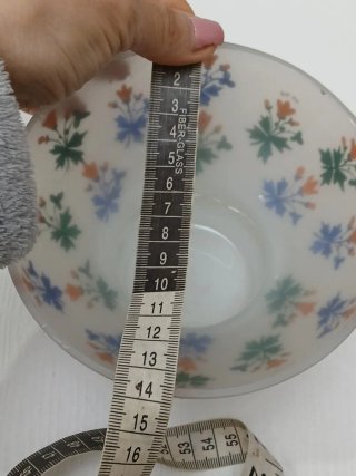 Set 3 Vasi Vintage Vetro Decorati Made in Italy