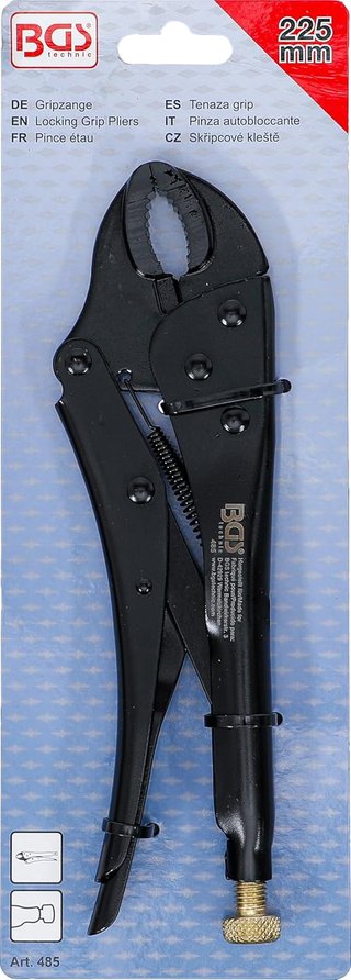 Tenaza grip ajustable acero pulidas