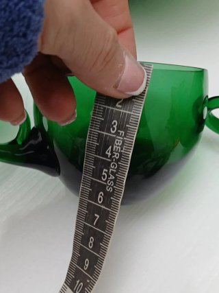 Set Punch Murano Vintage Vetro Verde