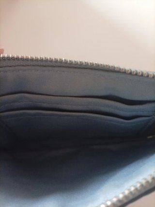 Cartera Coach Azul con Logo