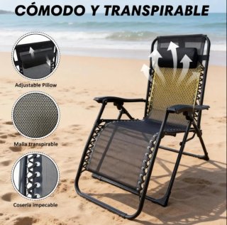 Silla Tumbona Plegable Exterior