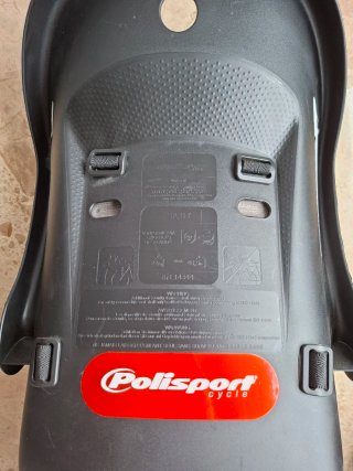 Silla bici para niños Polisport como nueva