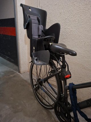Silla bici para niños Polisport como nueva