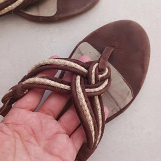 Sandalias Esprit Marrones Trenzadas