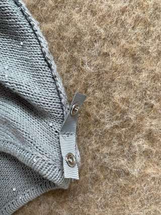 Jersey Zara Gris Plata