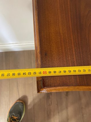 Mesita auxiliar madera antigua