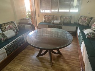 Salón marroquí tela y terciopelo