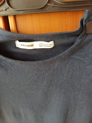 T-shirt corta Pull&Bear blu scuro S