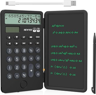 Calculadora portátil con pizarra borrable 2 en 1