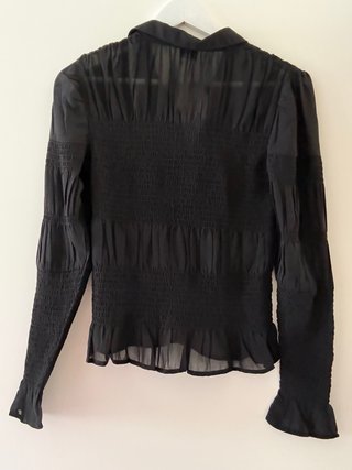 Camisa transparente negra