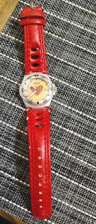 Orologio Breil Donna Rosso e Argento, vintage.