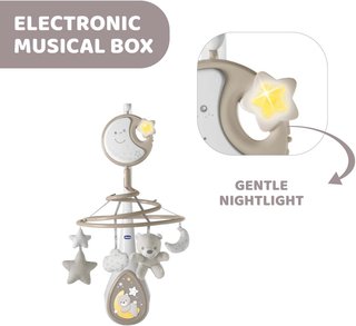 Chicco móvil bebé cuna música luz