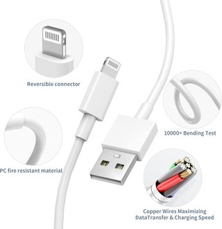 Caricabatterie rapido con cavo USB per iPhone