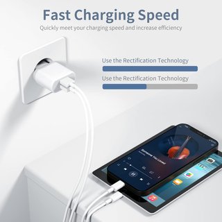 Caricabatterie rapido con cavo USB per iPhone