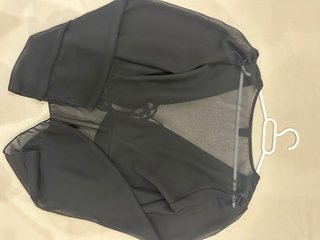 Blusa negra transparente Shein talla única
