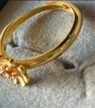 Anillo Plata Flor Citrino