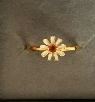 Anillo Plata Flor Citrino
