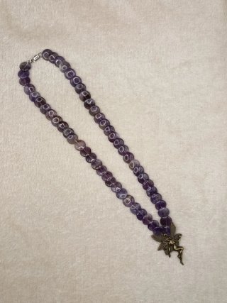 Collar corto amatista natural hada