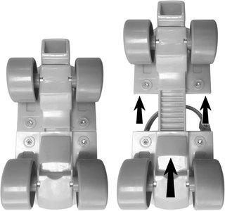 Set rollers 4 ruedas con protecciones