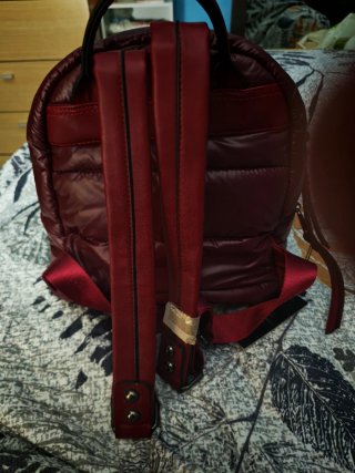Mochila BELLA JONNAT granate mujer nueva etiqueta.