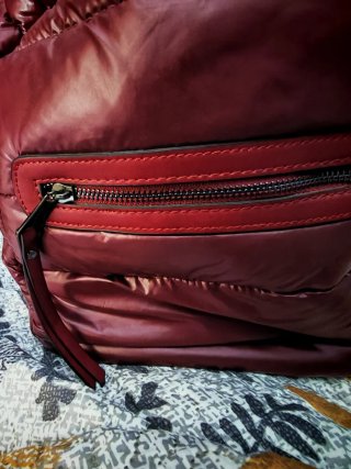 Mochila BELLA JONNAT granate mujer nueva etiqueta.