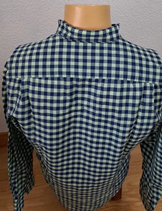 Camisa Massimo Dutti cuadros azul y verde