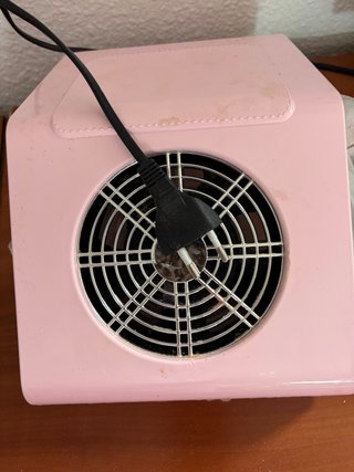 Colector de polvo rosa para uñas