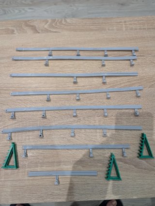 Lote Pistas Scalextric Clásicas Cruce, Rectas Curv