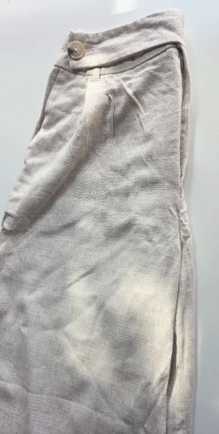 Pantalón de lino beige