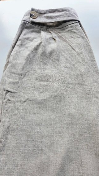 Pantalón de lino beige