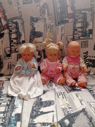 Lote de 3 muñecas