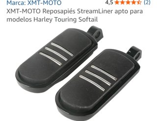 Reposapiés Harley Davidson Cruiser Negro