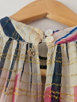 Vestido largo halter estampado