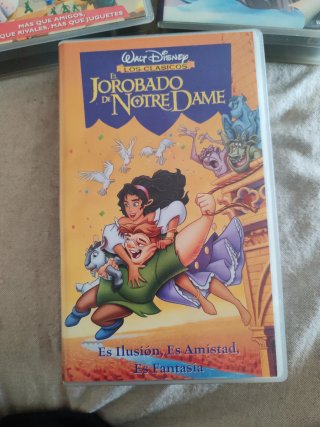 3 Películas VHS Disney Clásicos (Español)