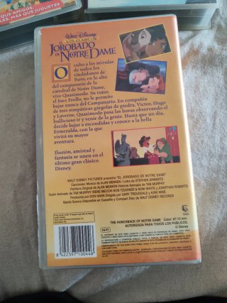 3 Películas VHS Disney Clásicos (Español)