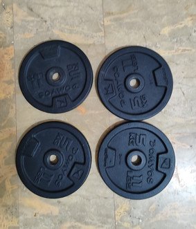 Discos de pesa 5 kg para barra de 28 mm