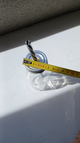 Bottiglia vetro con cannuccia